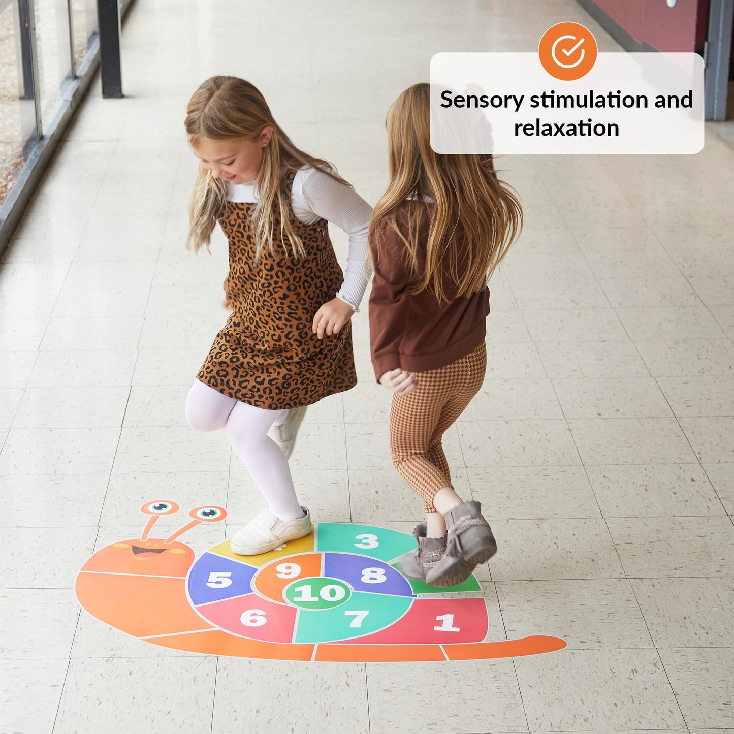 ODOXIA Sensory Path Decals for Floor & Wall – 173 Interactive Sensory Walk & Pathway Stickers