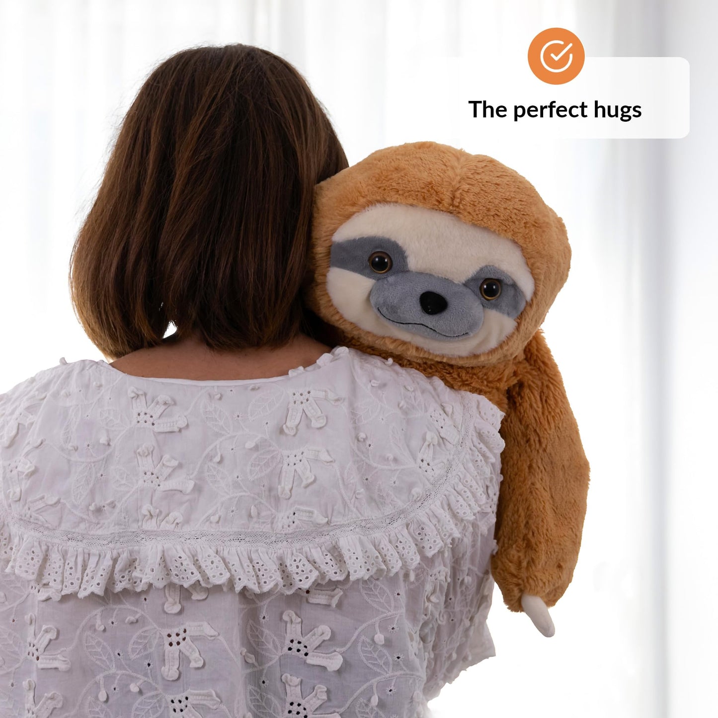 ODOXIA Weighted Sloth Plush – 5 lb Calming Sensory Toy for Kids & Adults | Carry Bag Included | Machine Washable