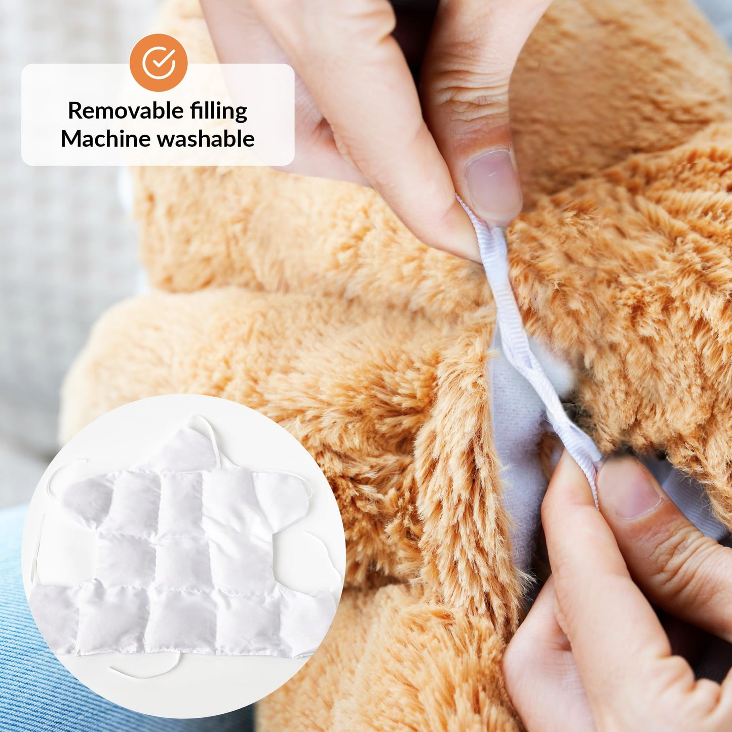 ODOXIA Weighted Sloth Plush – 5 lb Calming Sensory Toy for Kids & Adults | Carry Bag Included | Machine Washable
