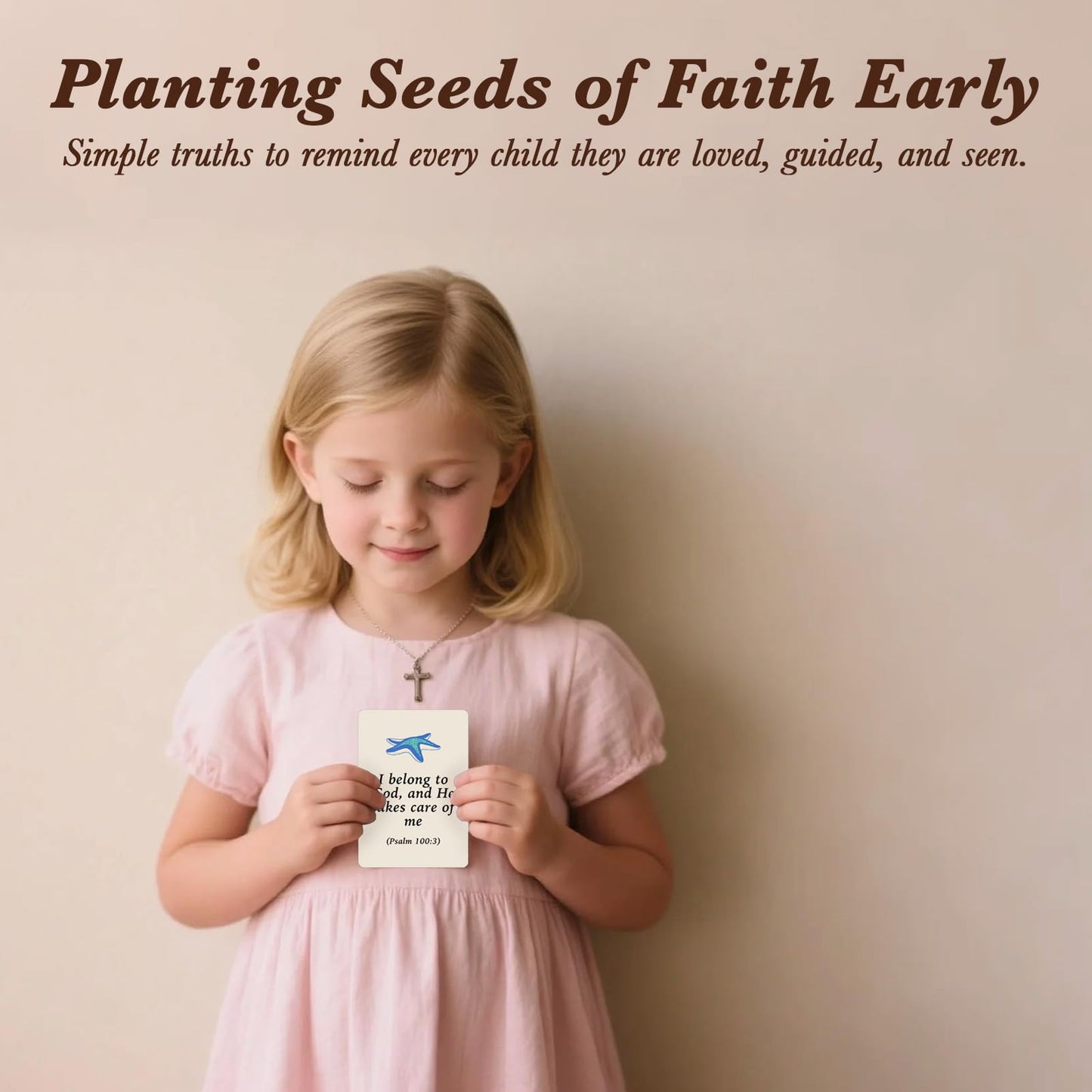 Odrano Biblical Affirmations for Kids – 62 Scripture Cards for Children | Easter & Bible Study Gift