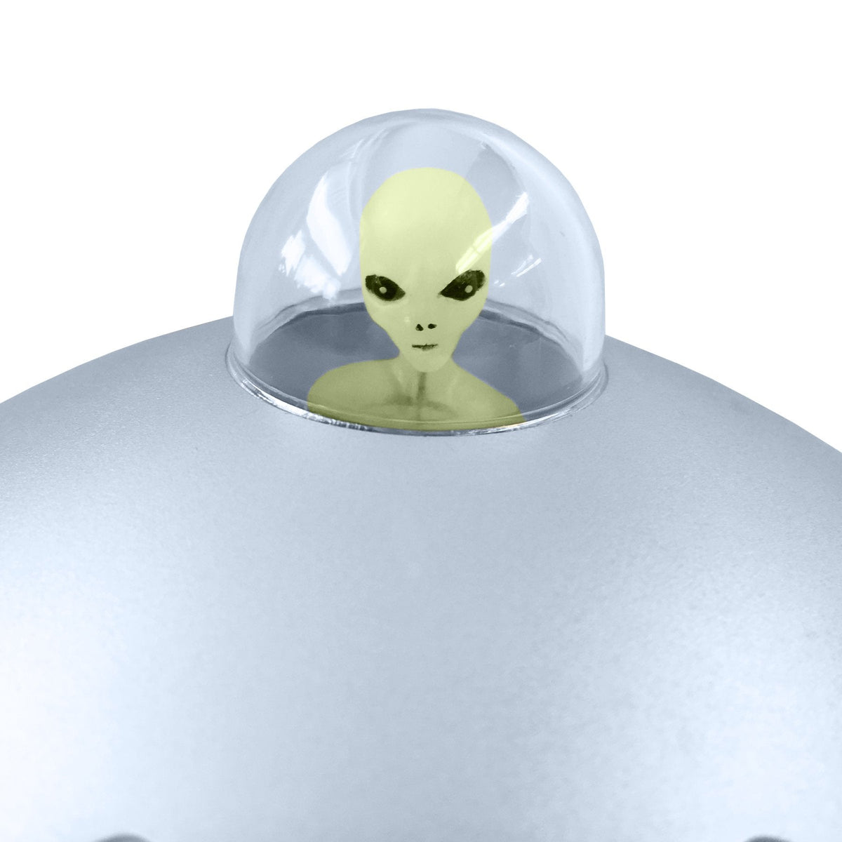 Off the Wall Toys Alien Glow-in-the-Dark UFO Space Ship & Bendable Action Figure