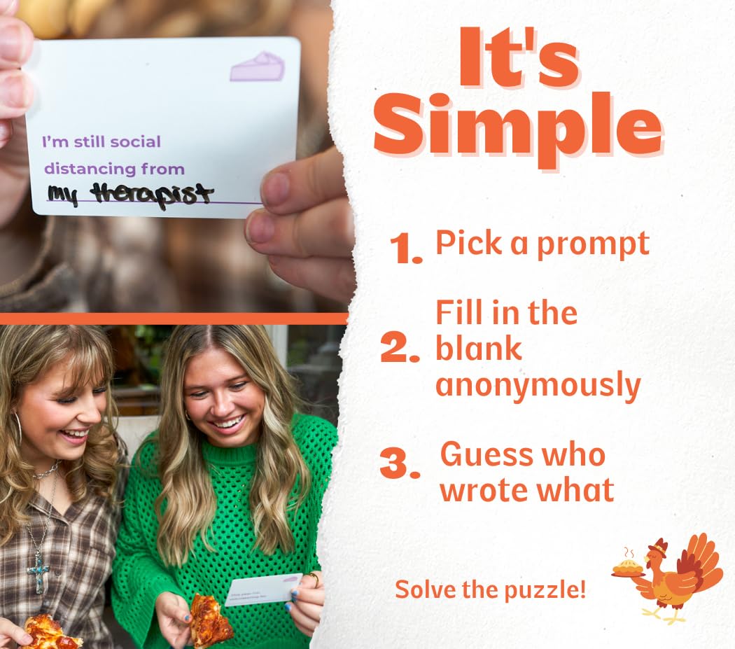 OFF TOPIC Friendsgiving: Fun Adult Thanksgiving Game for Friends & Family