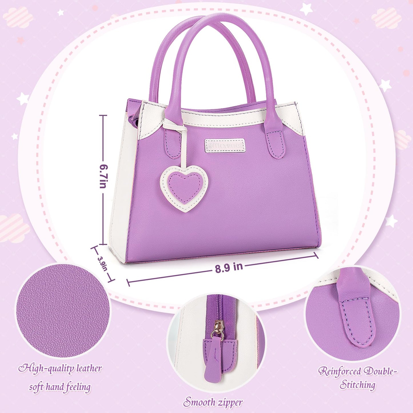 Officygnet Little Lady Purse – Pretend Play Toy Set for Girls 2–8 (Purple)