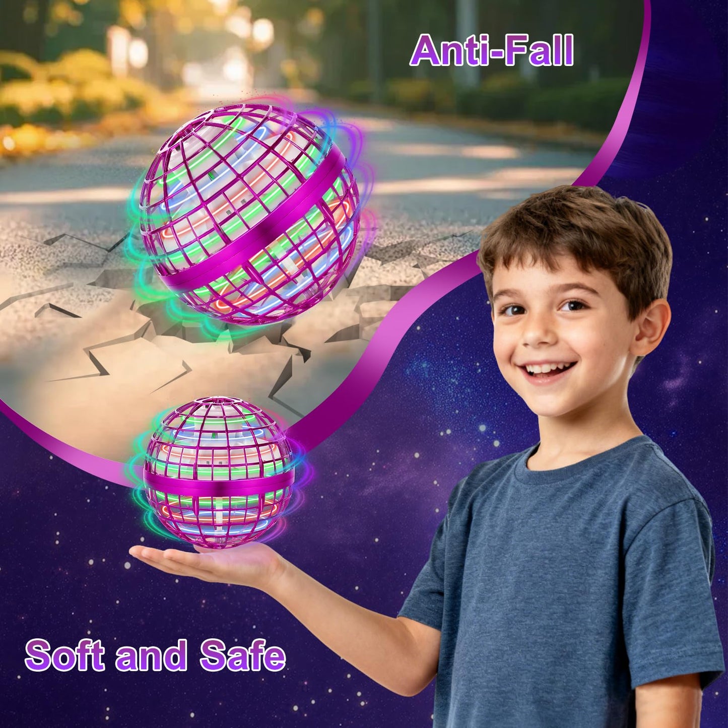 OFUN Flying Orb Ball 2025 – Hand-Controlled Hover Boomerang Toy