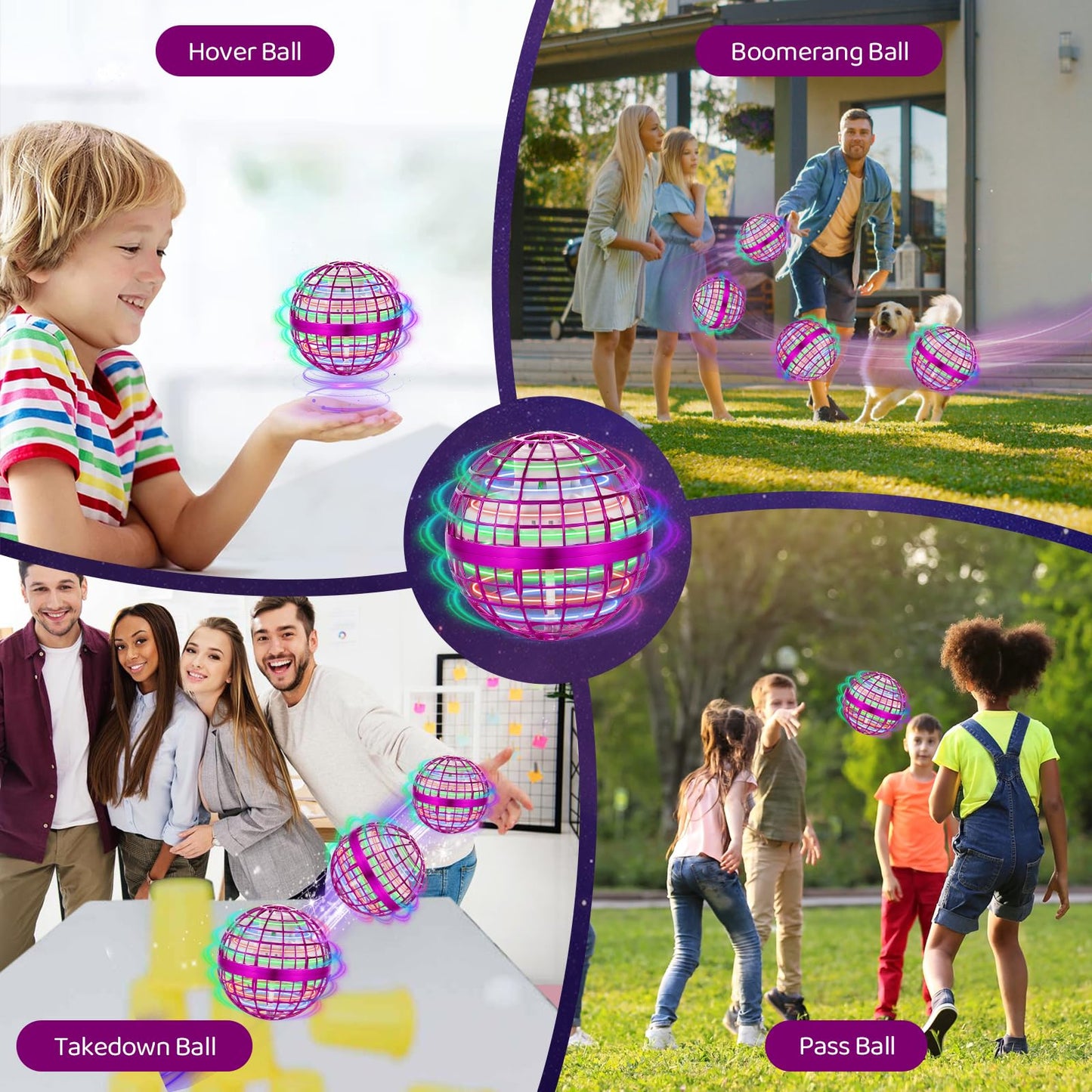 OFUN Flying Orb Ball 2025 – Hand-Controlled Hover Boomerang Toy