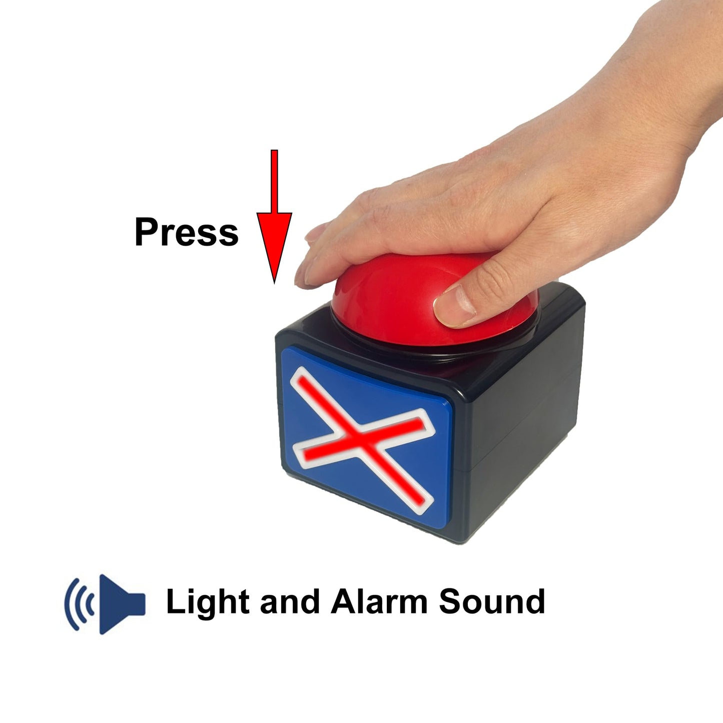OFVENS Game Answer Buzzers – Light & Sound, 2-Pack