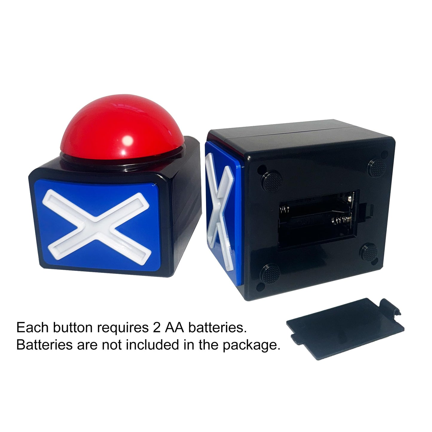 OFVENS Game Answer Buzzers – Light & Sound, 2-Pack