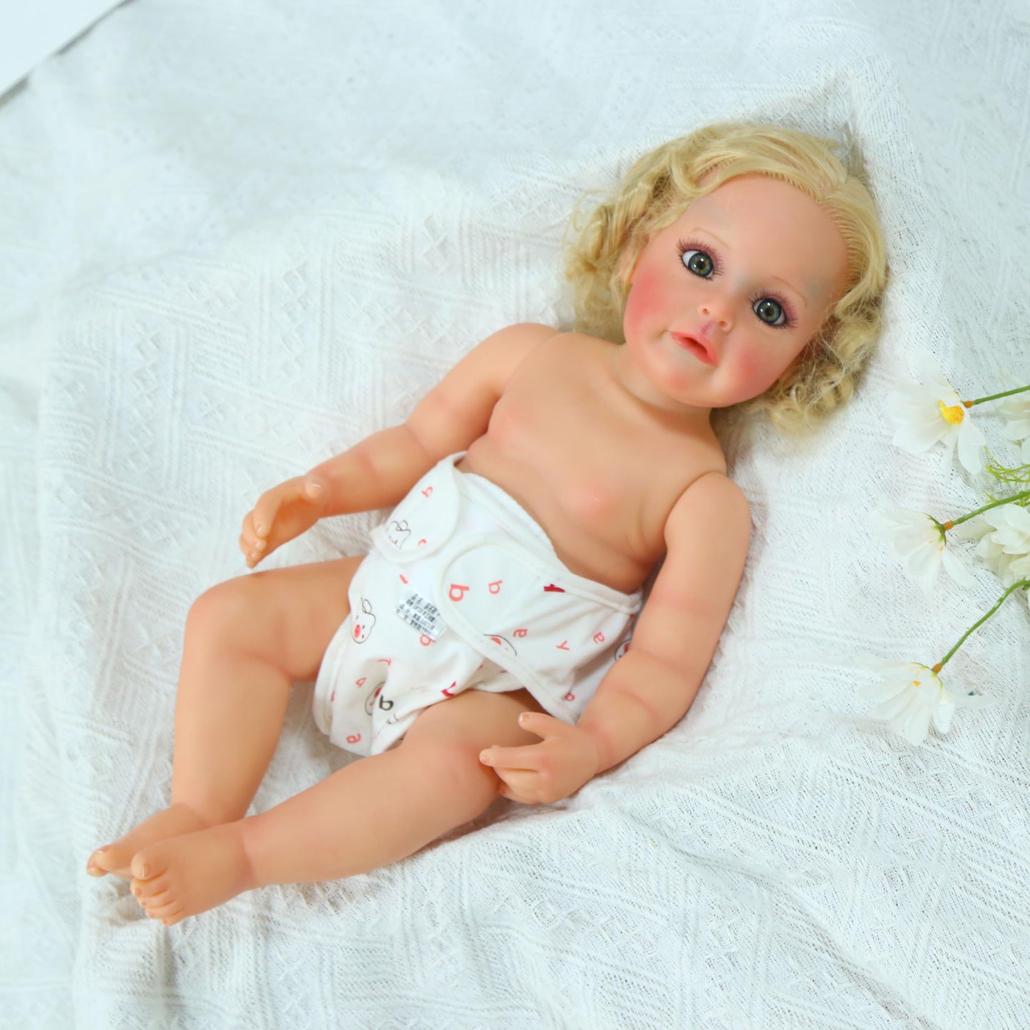OHIJGN Reborn Baby Dolls Diapers – 4-Piece Reusable Pack for 17–22 Inch Dolls