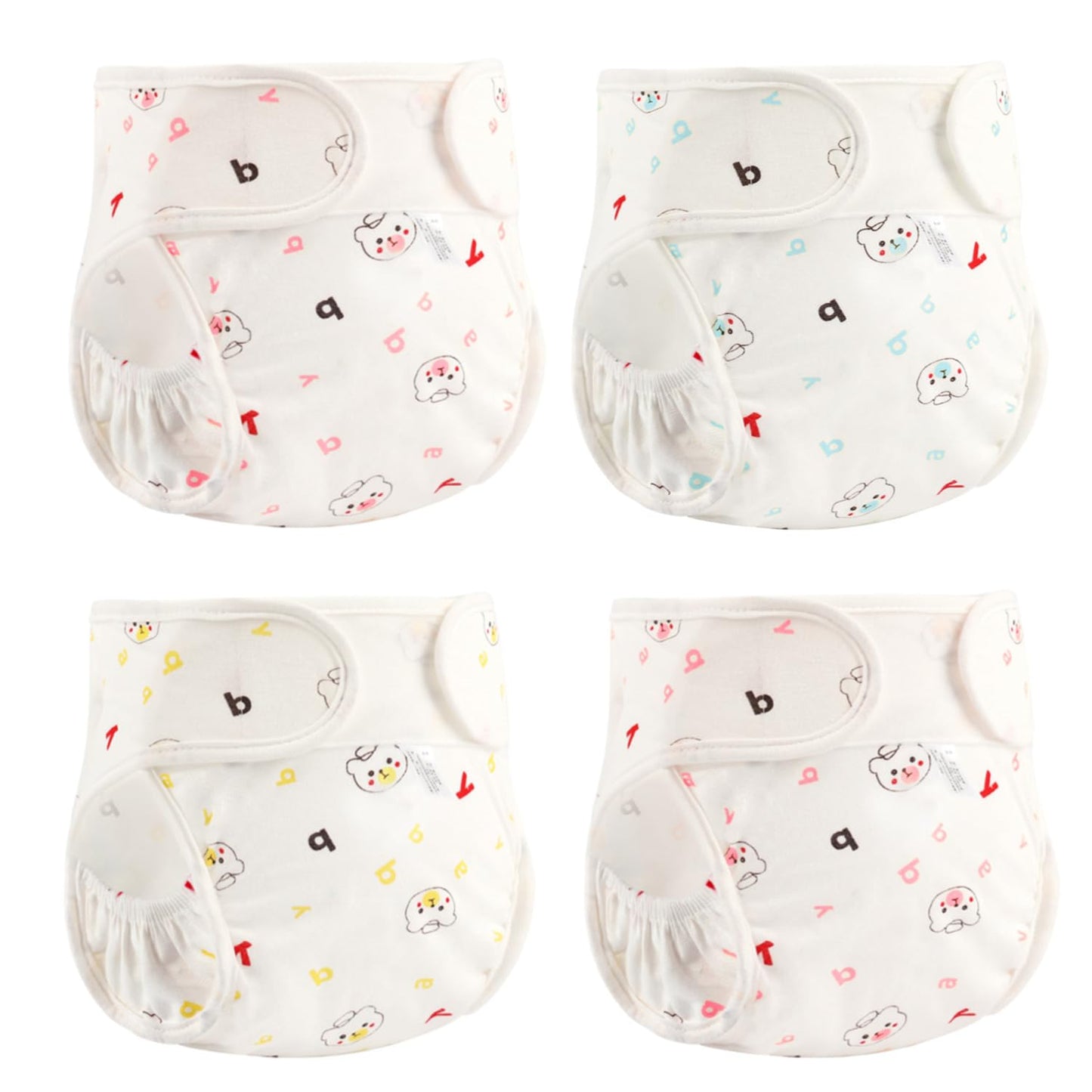 OHIJGN Reborn Baby Dolls Diapers – 4-Piece Reusable Pack for 17–22 Inch Dolls