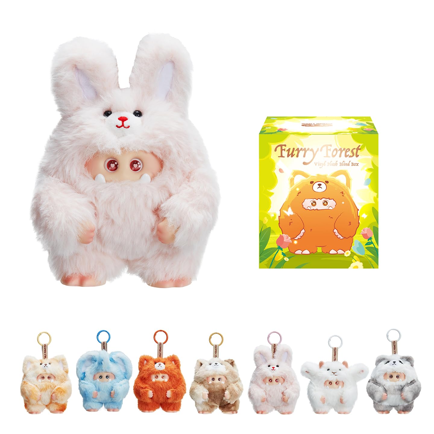 OHKU Giggle Monster Furry Forest Series Vinyl Plush Blind Box – Single