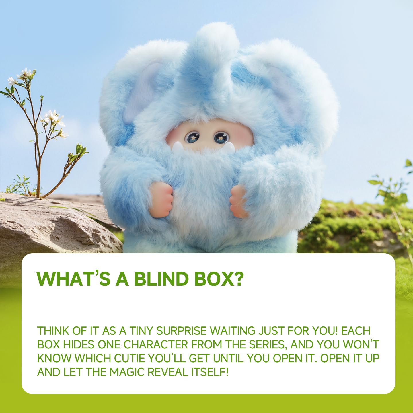 OHKU Giggle Monster Furry Forest Series Vinyl Plush Blind Box – Single