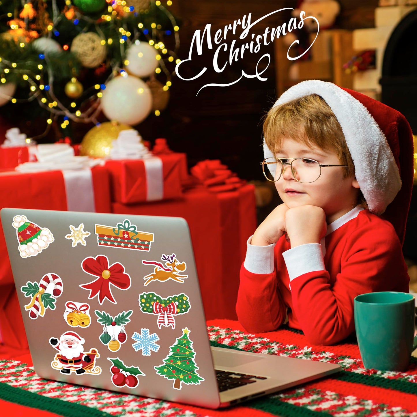 OHOME Stocking Stuffers | 320 PCS Christmas Stickers for Kids – 160+ Designs