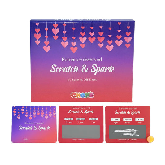 OHOME 40 Scratch Off Date Card Set — Couples Gifts for Anniversary, Bridal Shower & Easter