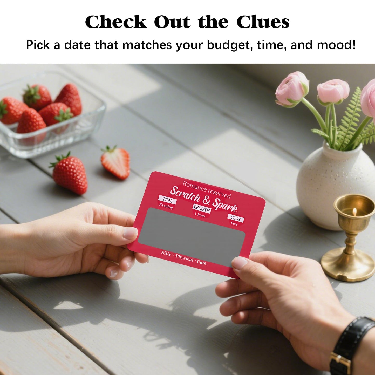 OHOME 40 Scratch Off Date Card Set — Couples Gifts for Anniversary, Bridal Shower & Easter
