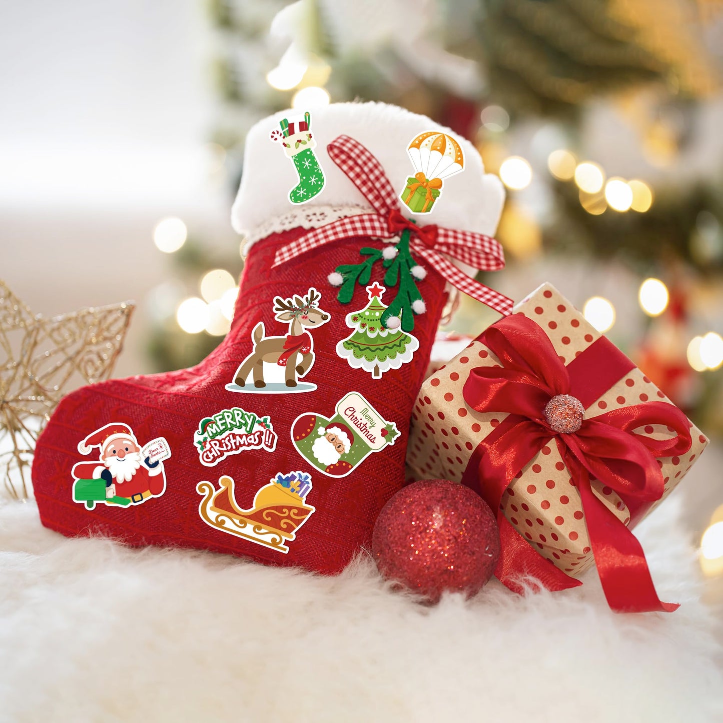 OHOME Stocking Stuffers | 320 PCS Christmas Stickers for Kids – 160+ Designs