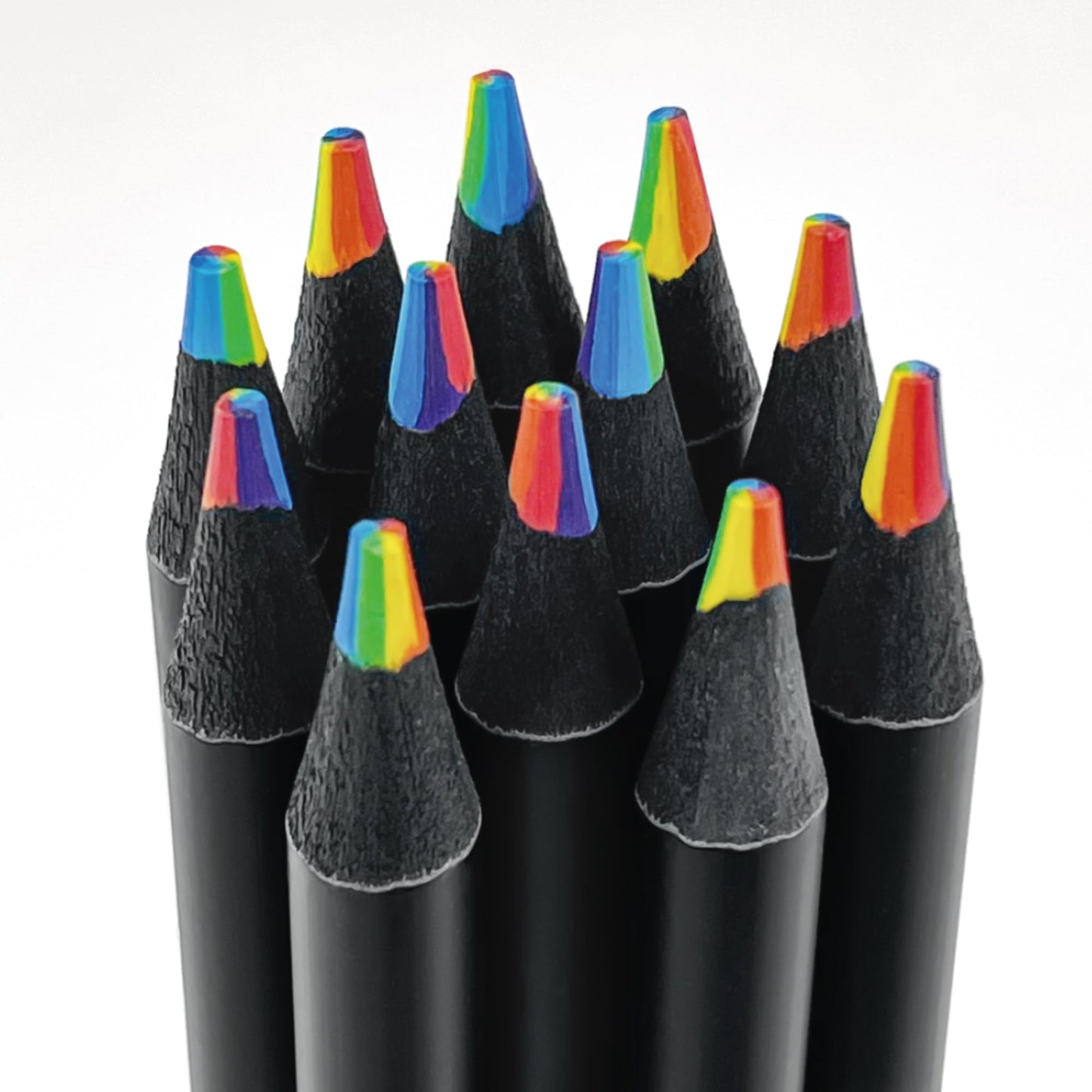 OHOME 12 Rainbow Colored Pencils – Easter Basket Stuffers & Kids Art Gifts