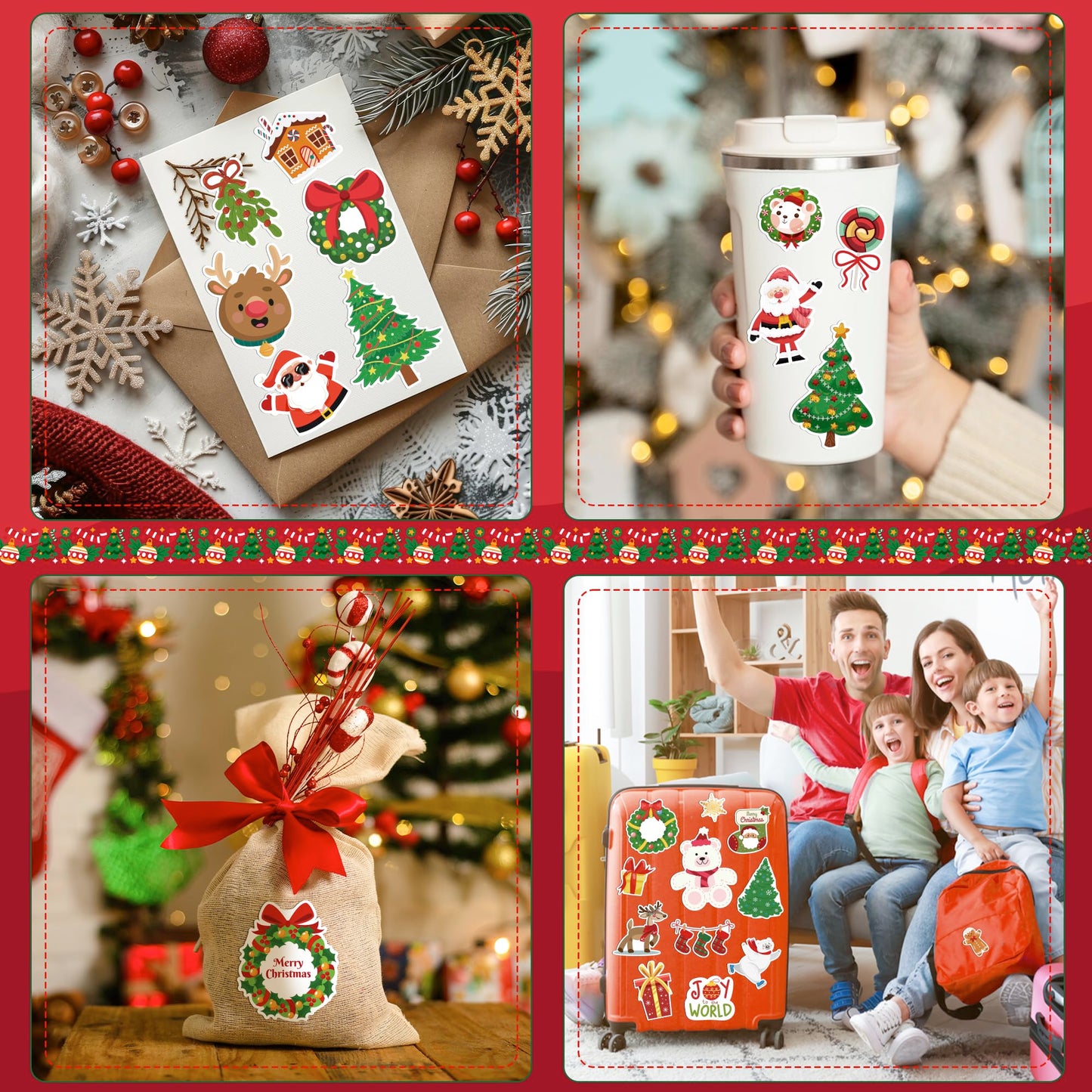 OHOME Stocking Stuffers | 320 PCS Christmas Stickers for Kids – 160+ Designs