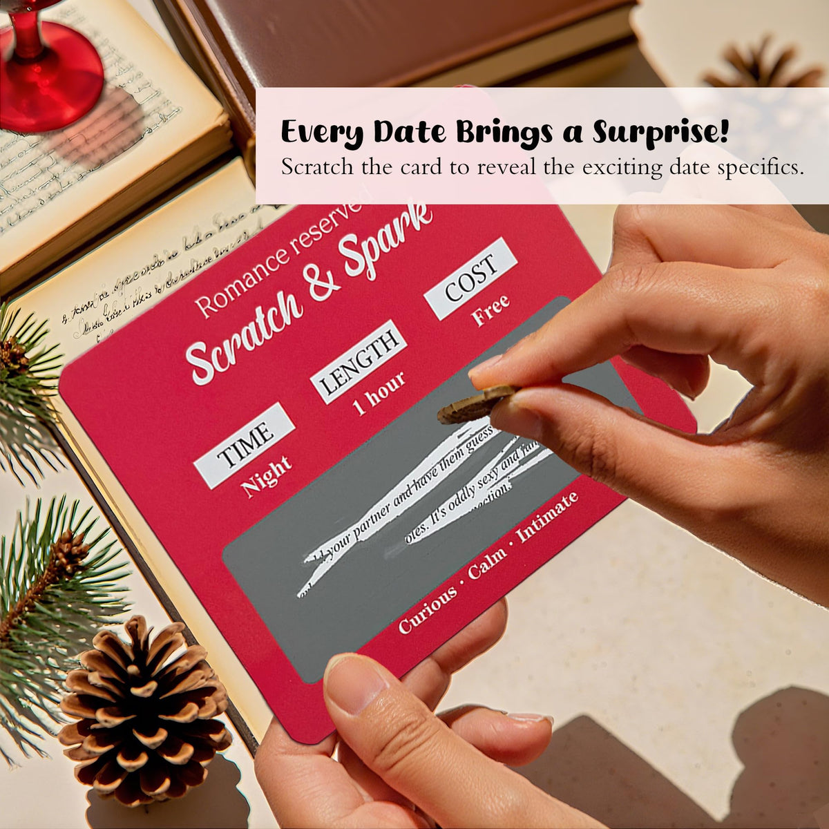 OHOME 40 Scratch Off Date Card Set — Couples Gifts for Anniversary, Bridal Shower & Easter