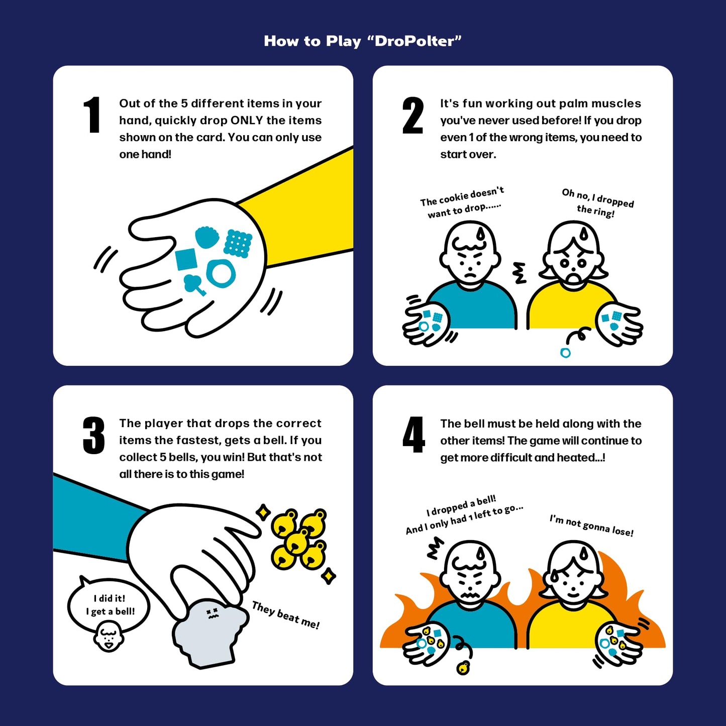 Oink Games DroPolter – Fast-Paced Ghost Memory Party Game for 2–5 Players (Ages 6+) | Portable Travel