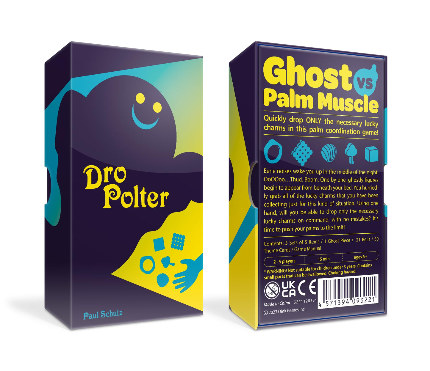 Oink Games DroPolter – Fast-Paced Ghost Memory Party Game for 2–5 Players (Ages 6+) | Portable Travel