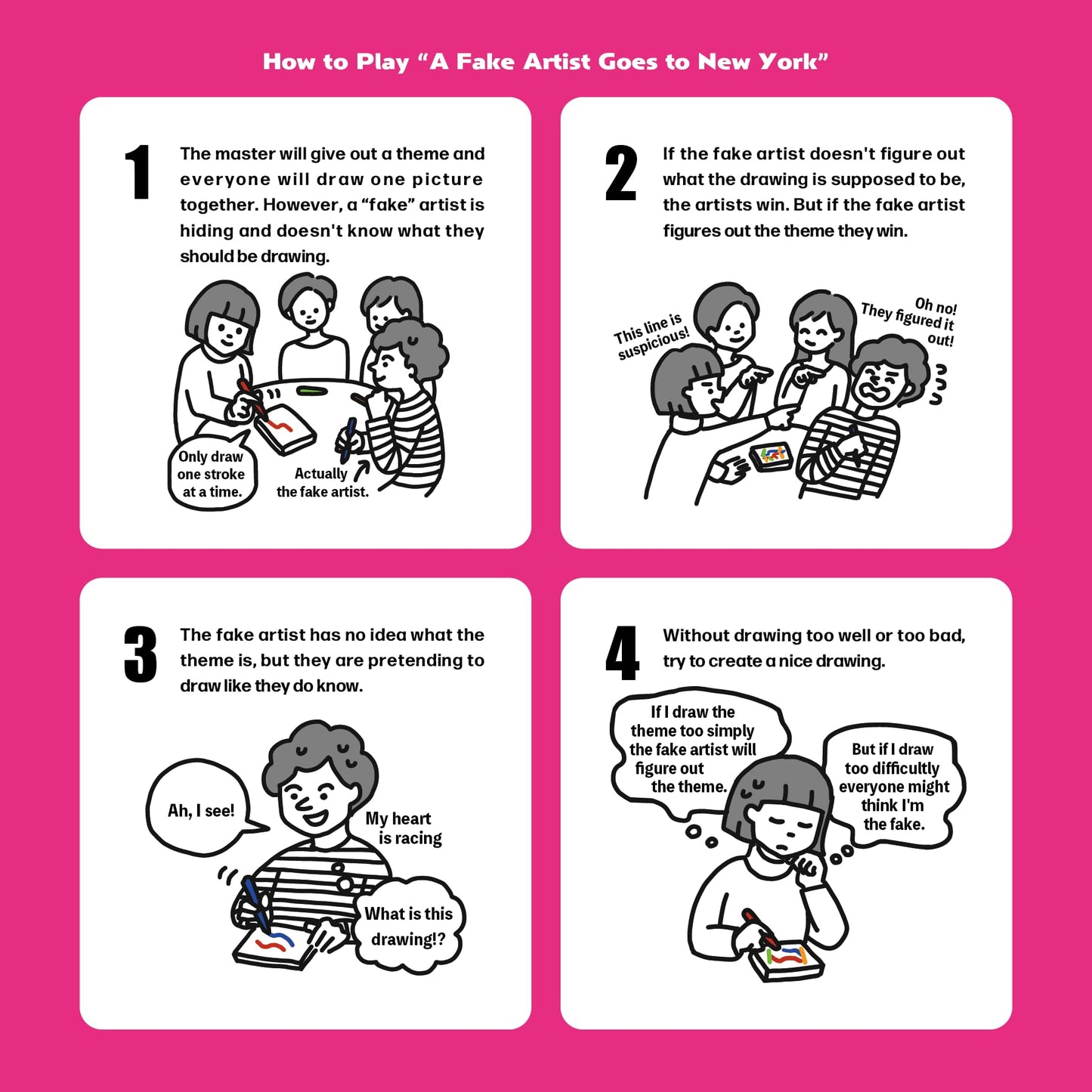 Oink Games A Fake Artist Goes to New York | 5-10 Player Party Game