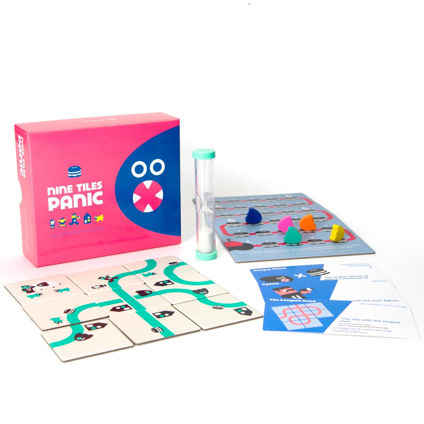 Oink Games Nine Tiles Panic - Fast-Paced 3x3 City Puzzle for Ages 7+