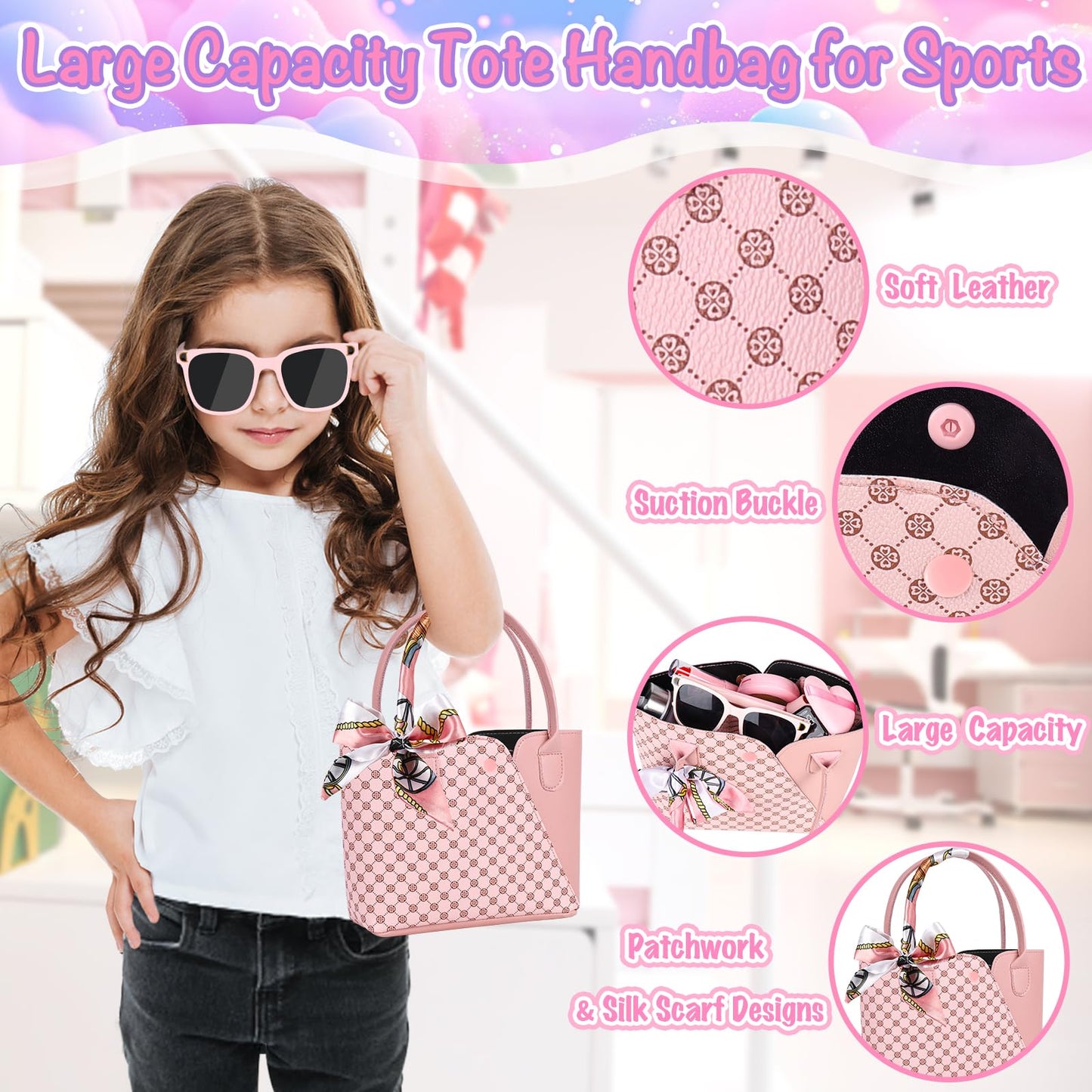 Oisacirg Play Purse – 34-Piece Toddler Sports Set for Girls 3-6+