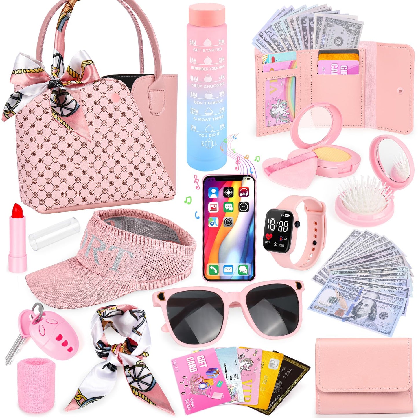 Oisacirg Play Purse – 34-Piece Toddler Sports Set for Girls 3-6+