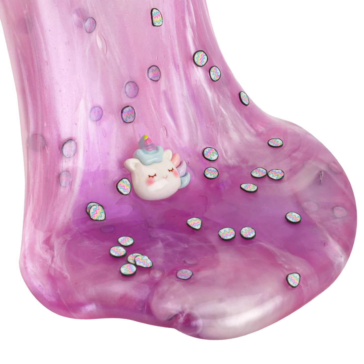 Okaybee Pink & Purple Glitter Water Slime – Non-Sticky Premade Jelly for Kids, Party Favors & Sensory Toys