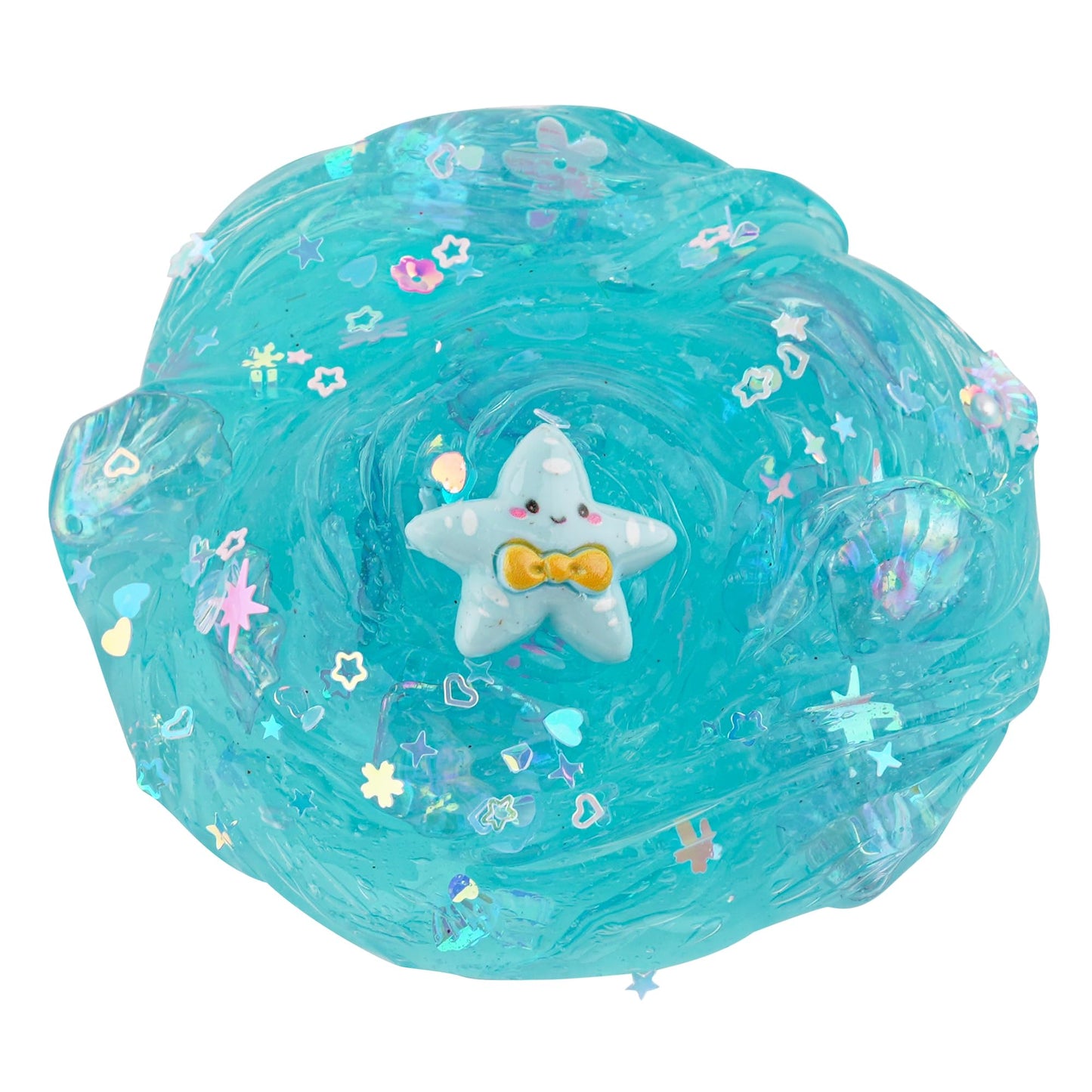 Okaybee Shell Blue Clear Slime – Soft, Stretchy Sensory Toy for Kids