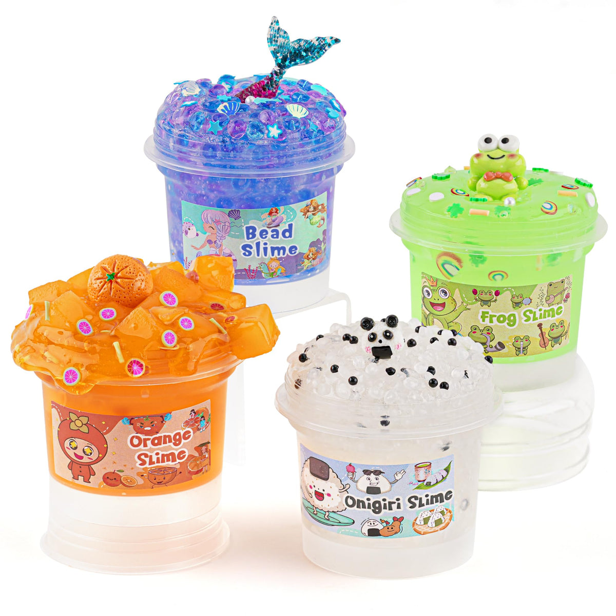 Okaybee Frog Glow in the Dark Slime – Soft, Stretchy Green Sensory Slime for Kids & Party Favors