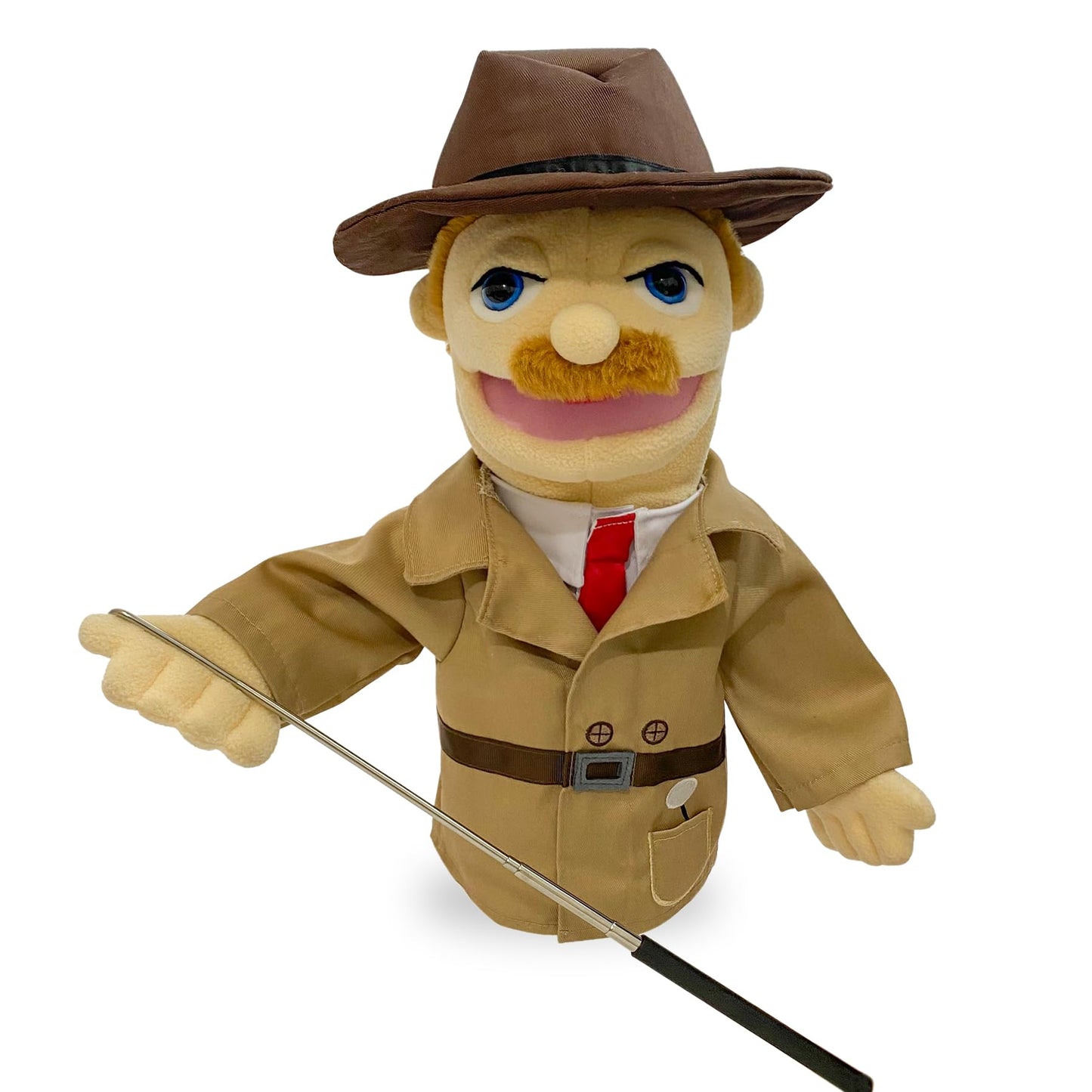 okegztoa 16-Inch Puppet Entriloquist Puppet with Removable Mouth | Hand Puppets for Kids & Adults