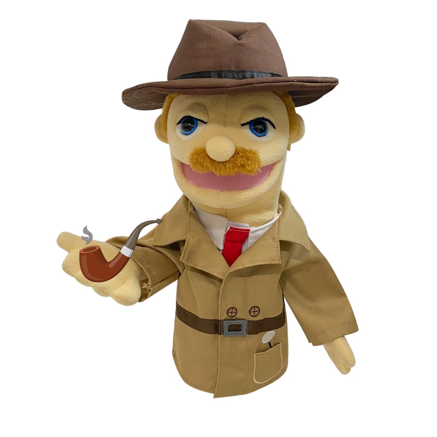 okegztoa 16-Inch Puppet Entriloquist Puppet with Removable Mouth | Hand Puppets for Kids & Adults