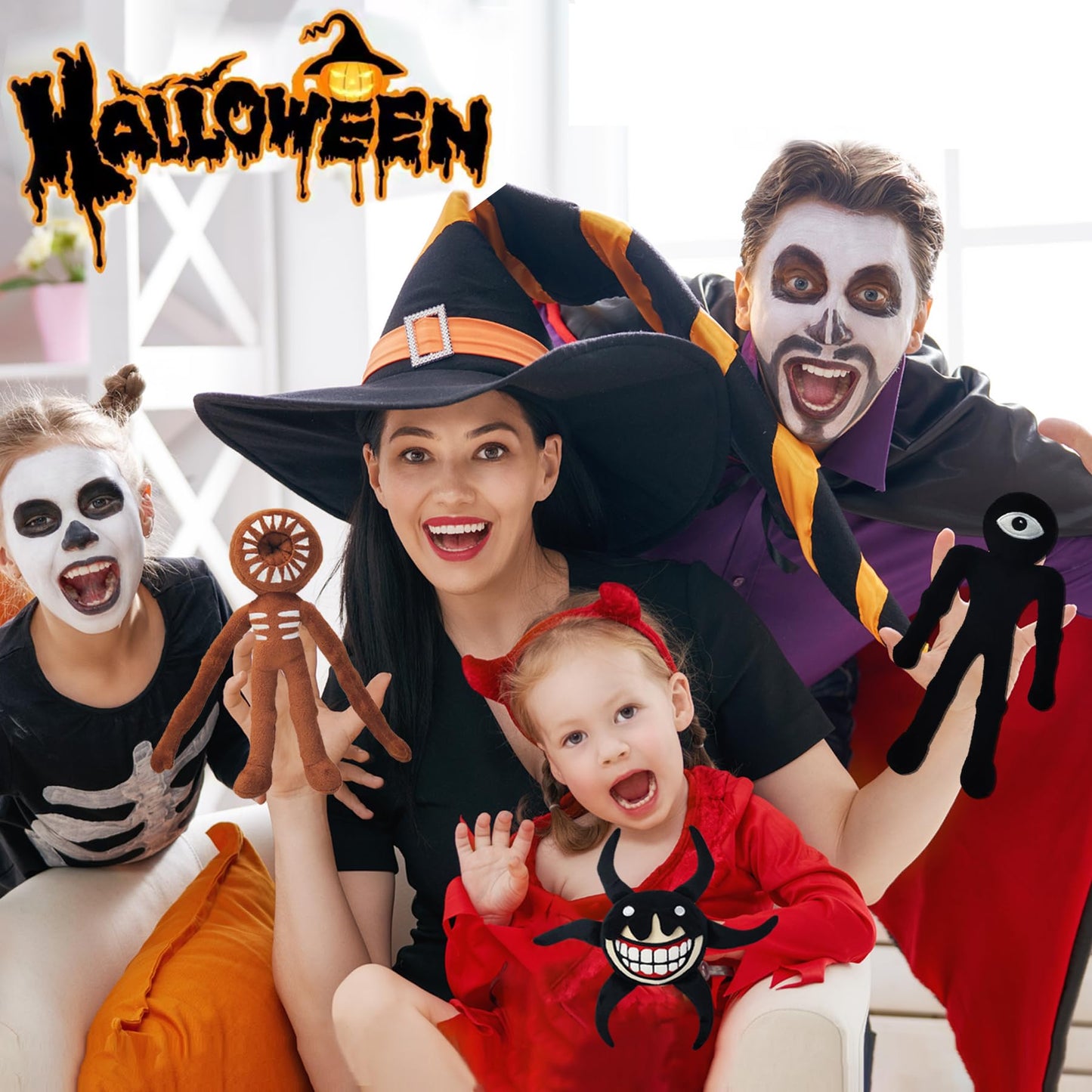 okegztoa 3PCS Doors Plush Set | Horror Figure Plush Toys for Fans & Kids