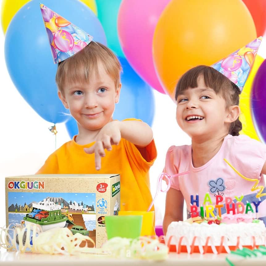 OKGIUGN Ferry Boat Bath Toy Set – 9-Piece Water Play for Toddlers