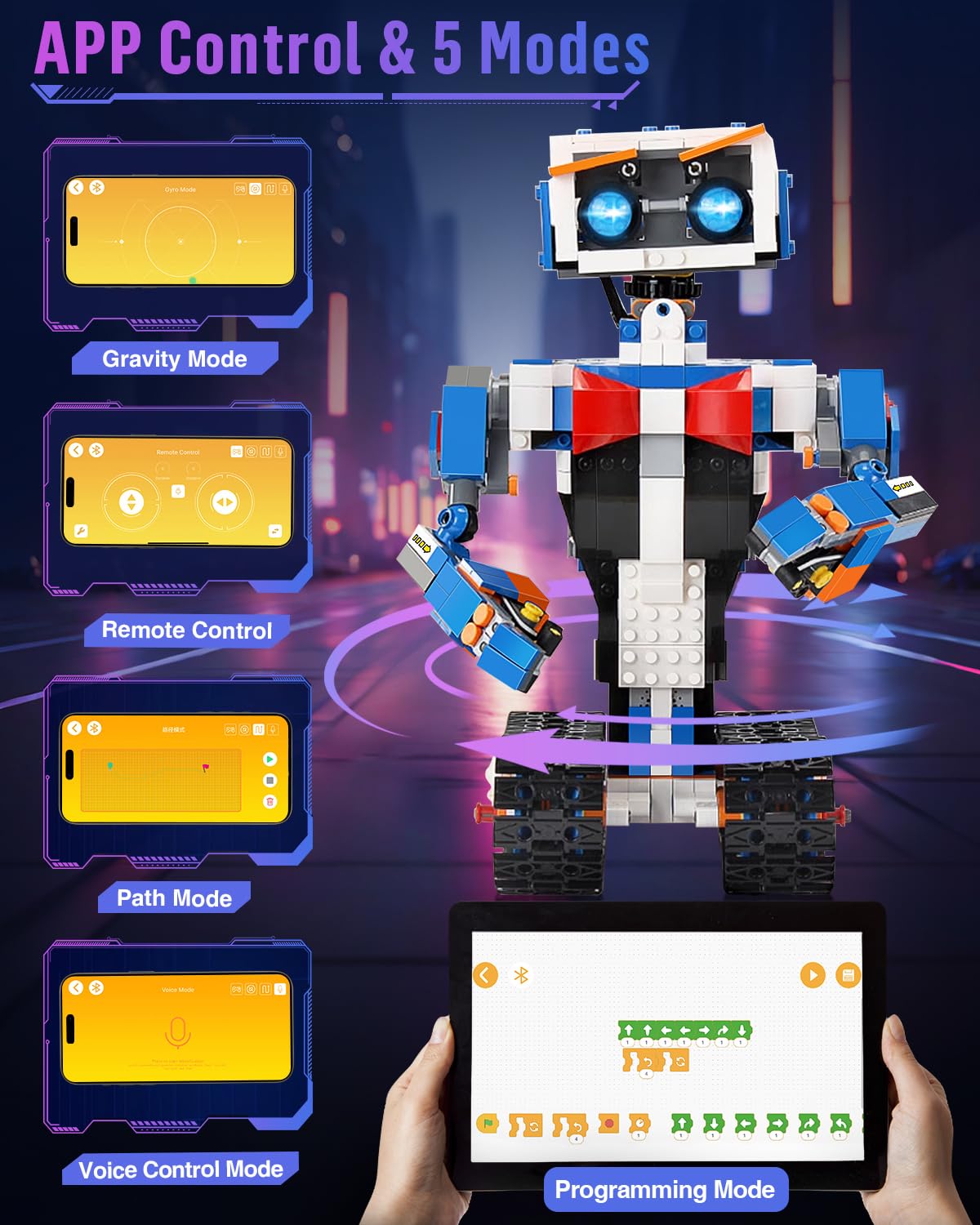 okk STEM Robot Toys for Kids 8-12 | Build, Code, and Control with App & Remote