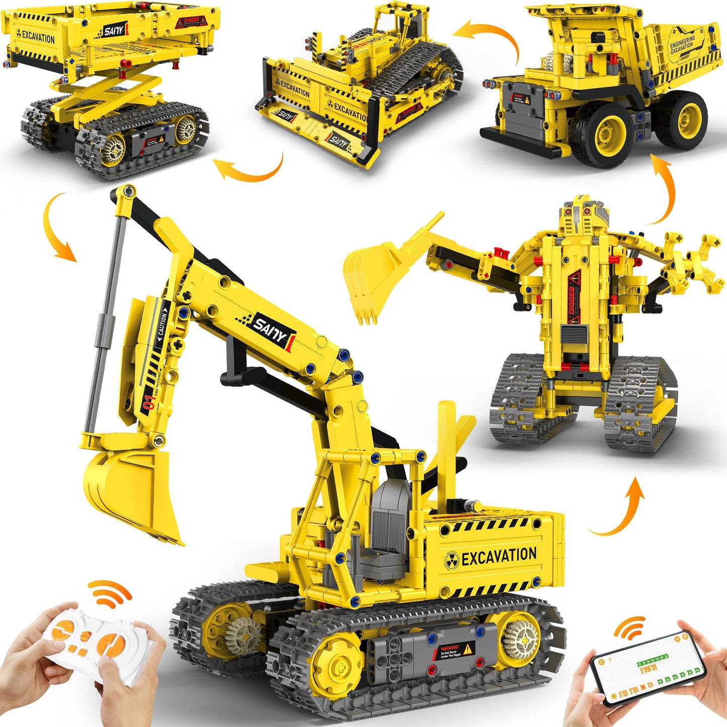 okk STEM Robot Toys for Kids 8-12 | 5-in-1 App & Remote Control Kit