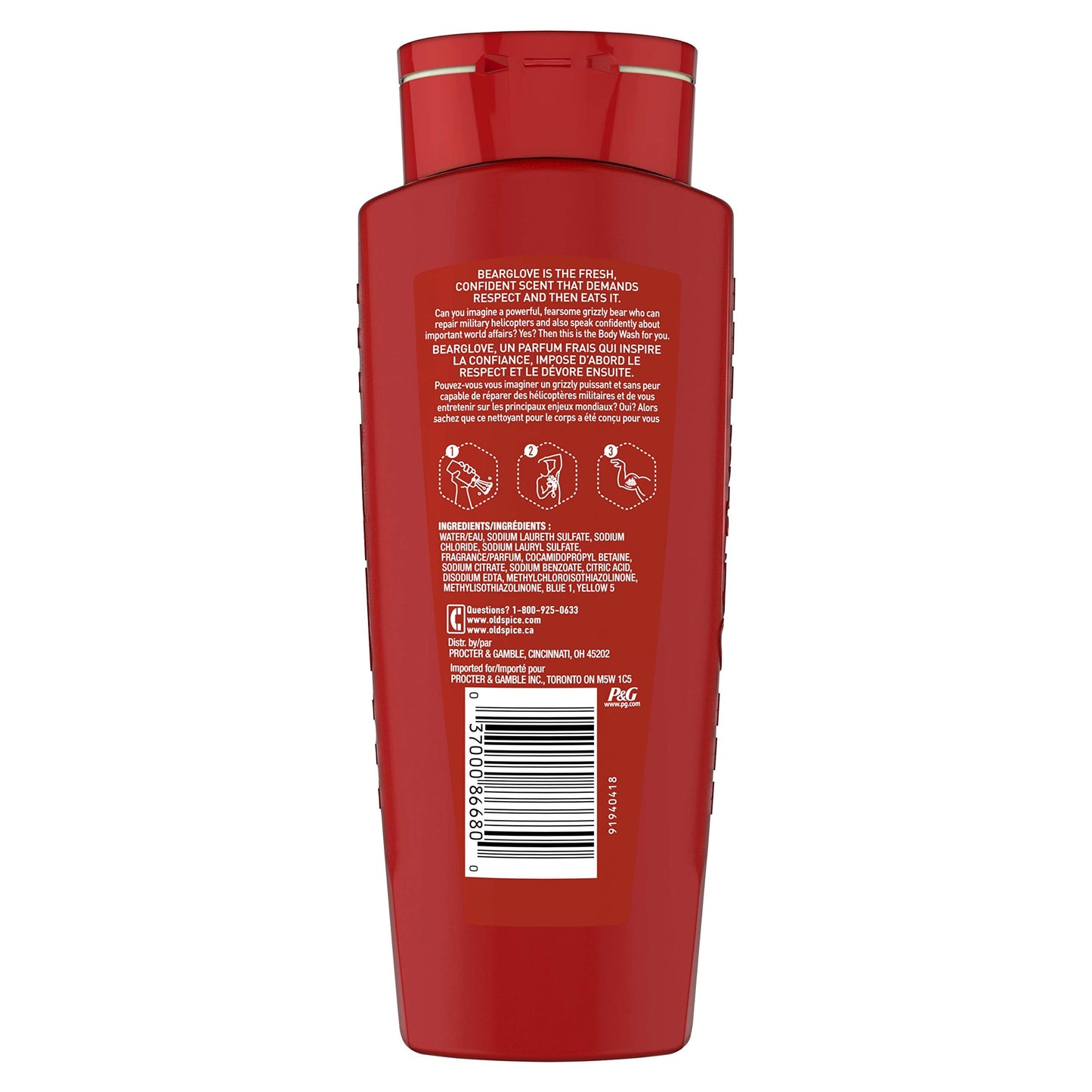 Old Spice Bearglove Body Wash 16 oz