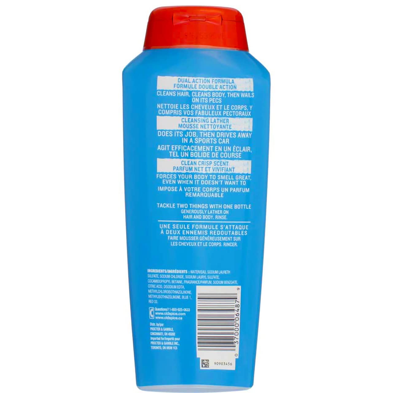 Old Spice High Endurance Hair & Body Wash 18 oz Pack of 3