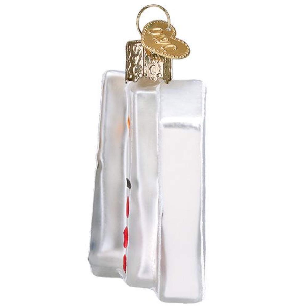 Old World Christmas Dominos Ornament, Multi – Handblown Glass Holiday Keepsake
