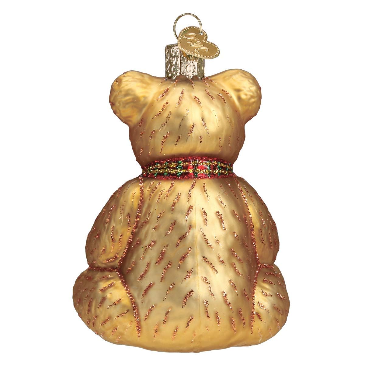 Old World Christmas Teddy Bear Glass Blown Ornament – Handcrafted Holiday Decoration