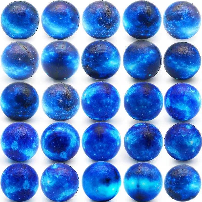 Oleitodh Galaxy Stress Balls Bulk — 60 Pack, 2.5-Inch Space Squeeze Fidget Toys
