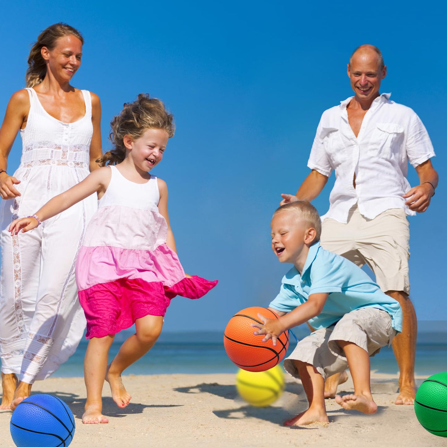 Oleitodh 42Pcs 6" Mini Basketball Set – PVC Soft Balls for Indoor & Outdoor Fun