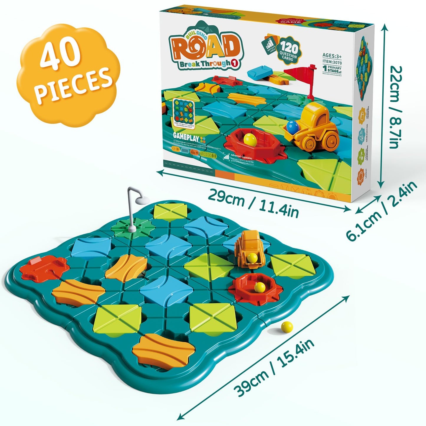 Olfrid STEM Board Games for Kids | Logic Maze Puzzles & Track Building (Ages 3–8)