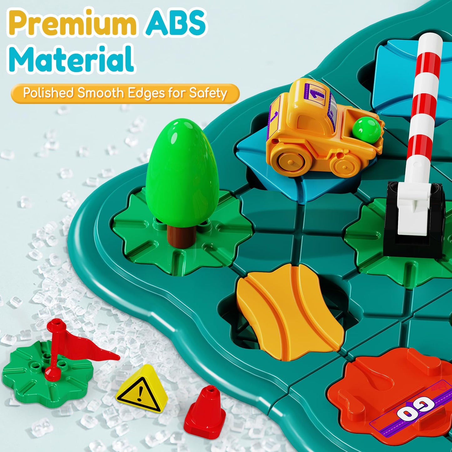 Olfrid STEM Board Games for Kids | Logic Maze Puzzles & Track Building (Ages 3–8)