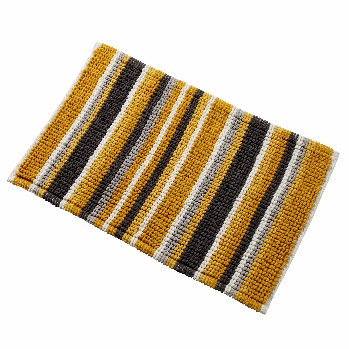 OLIVIA ROCCO Padstow Stripe Bathmat 50 x 80 cm Quick-Drying Anti-Slip Absorbent Durable