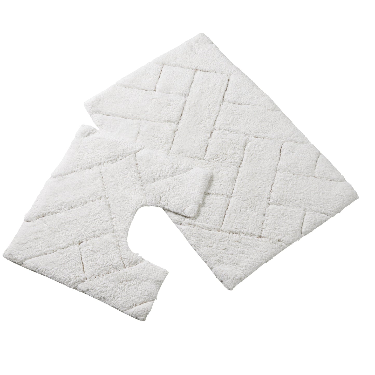 OLIVIA ROCCO Bali Bath Mat And Pedestal Set Luxurious Super Absorbent Easy Care Non Slip