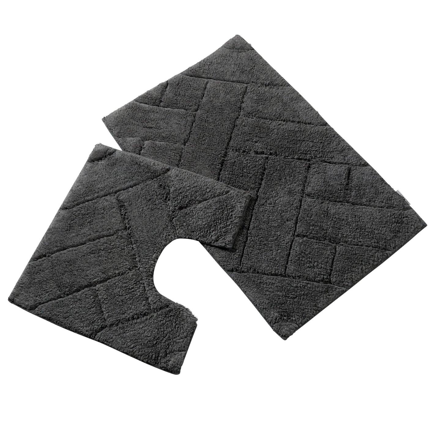 OLIVIA ROCCO Bali Bath Mat And Pedestal Set Luxurious Super Absorbent Easy Care Non Slip
