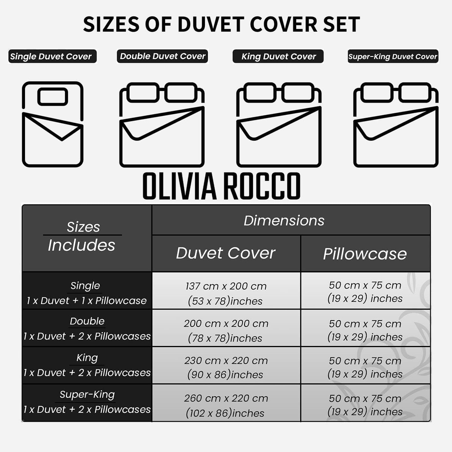 OLIVIA ROCCO Grey Check Reversible Duvet Cover Set Breathable Microfibre Easy Care