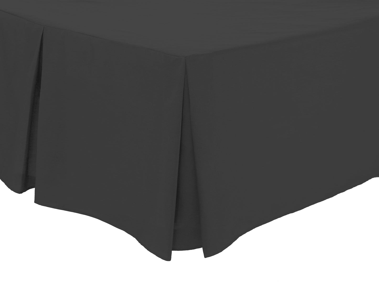 OLIVIA ROCCO Basics Fitted Pleated Valance Sheet Indus Valley Cotton Blend OEKO-TEX